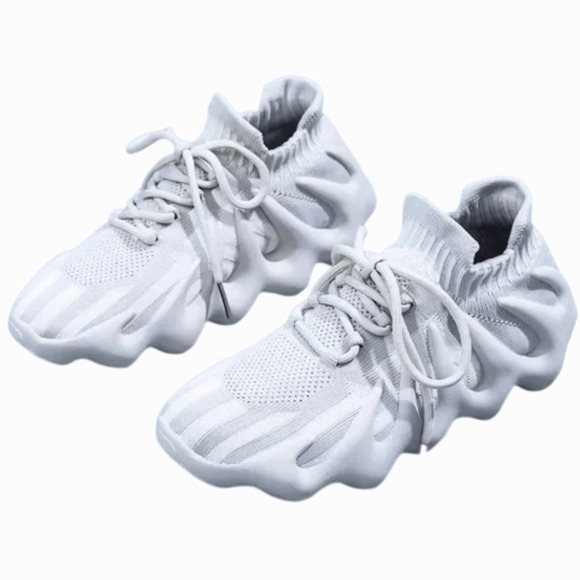 Size 39 Unisex women and men's sneaker octopus shoes size 7.5 beige brand new - Picture 1 of 6